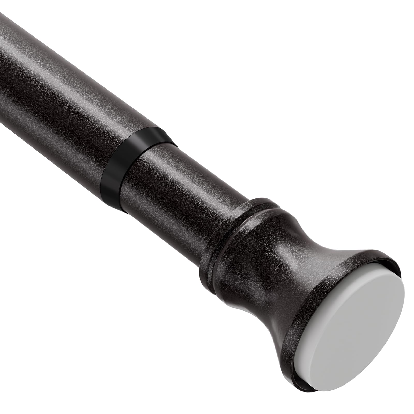 Amazer Spring Tension Shower Curtain Rod, 54-90 Inches Rust-Resistance Tension Curtain Rod Bathroom Rod, Adjustable Shower Curtain Rod No Drill, Bronze