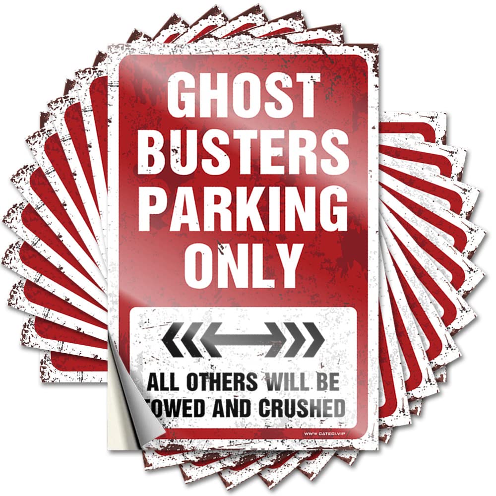 Cakjuice Stickers For Cars Ghost Busters Parking Only Funny Sticker 10 Pcs Funny Bumper Sticker Funny Car Decals (Size : 6X9cm)
