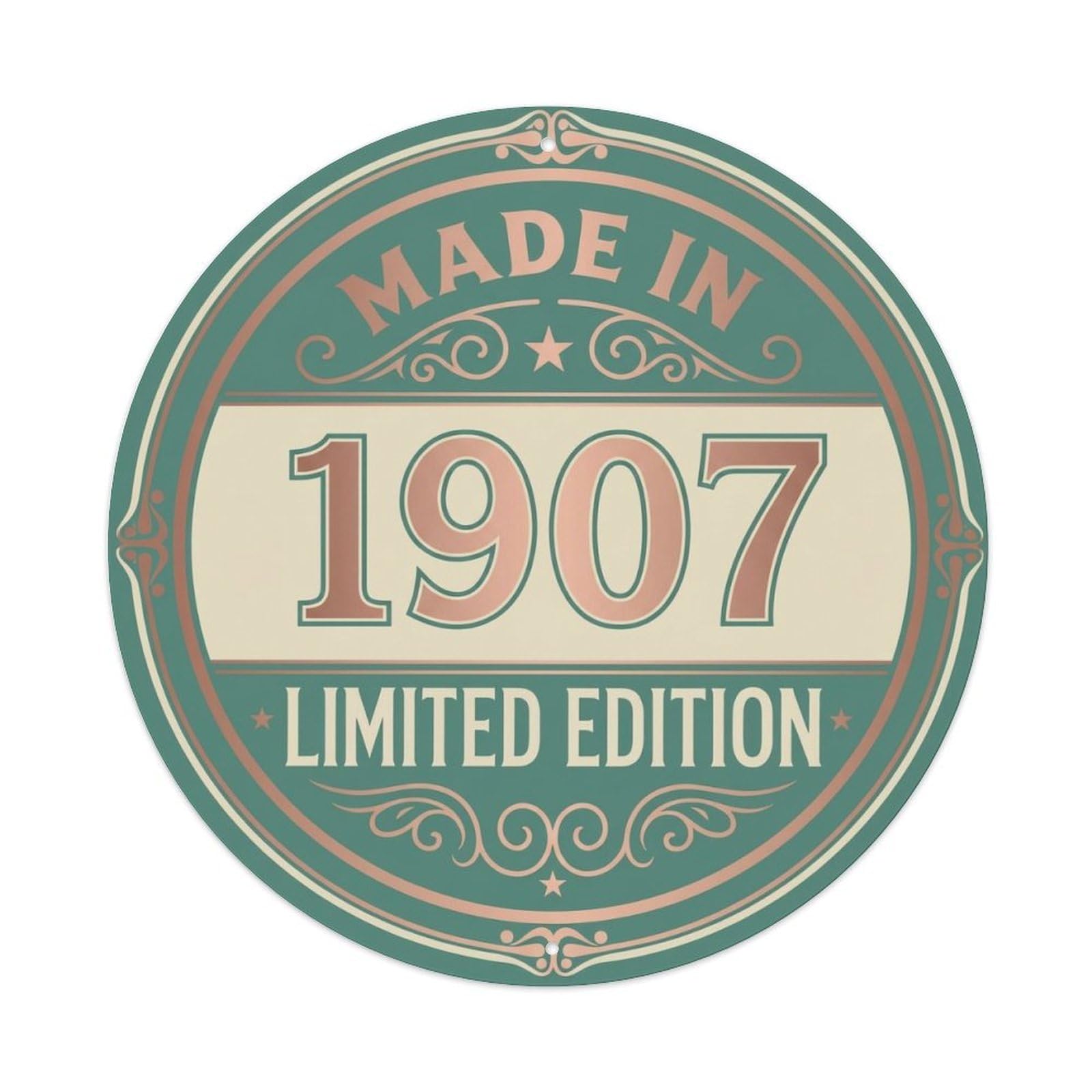 Okahys 8X8inch(20X20cm) Made In 1907 Limited Edition Metal Tin Sign