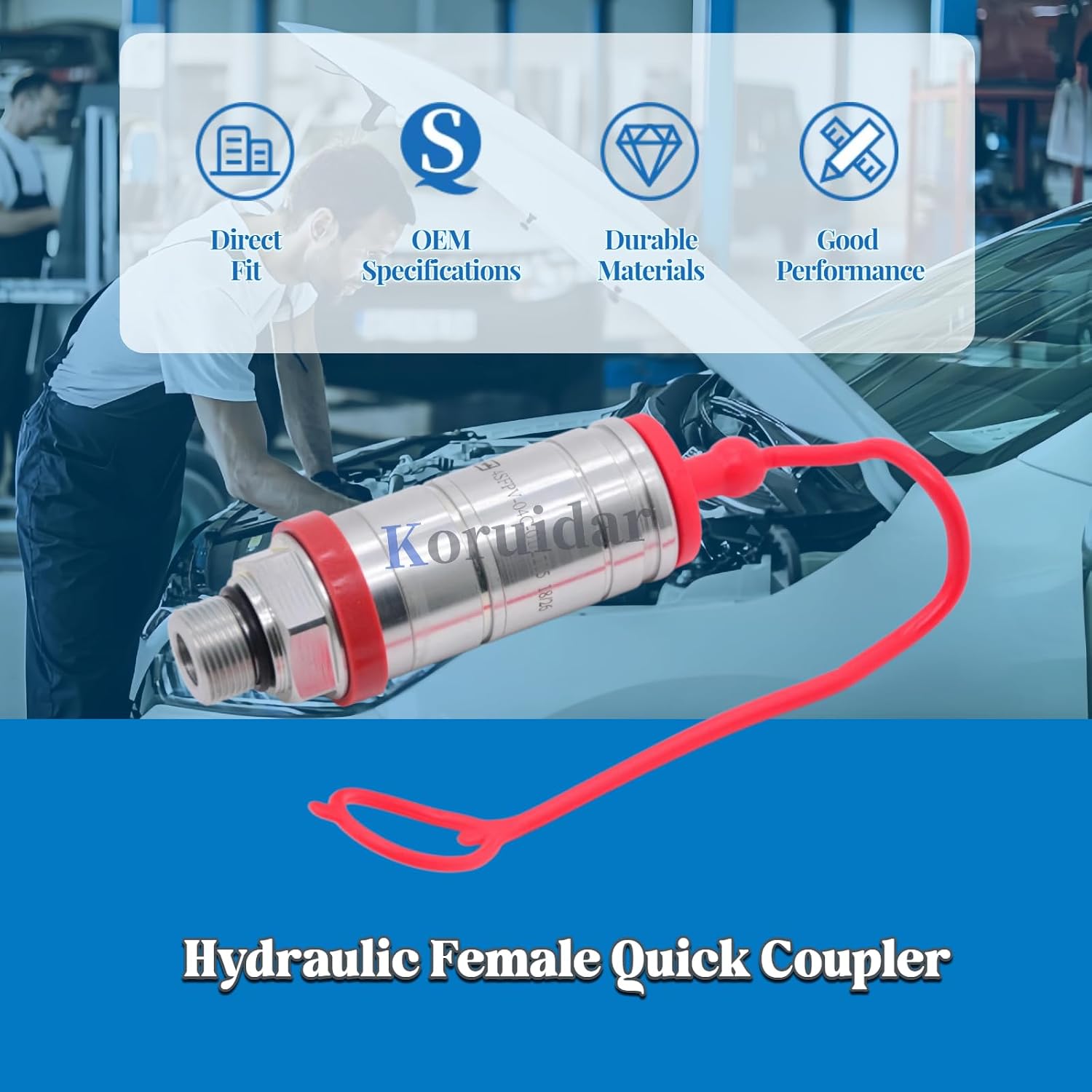 AL221083 AL237055 Hydraulic Female Quick Coupler Compatible with John Deere 6100 6200 6020 6090 6300 6400 6500 7020 7320 7420