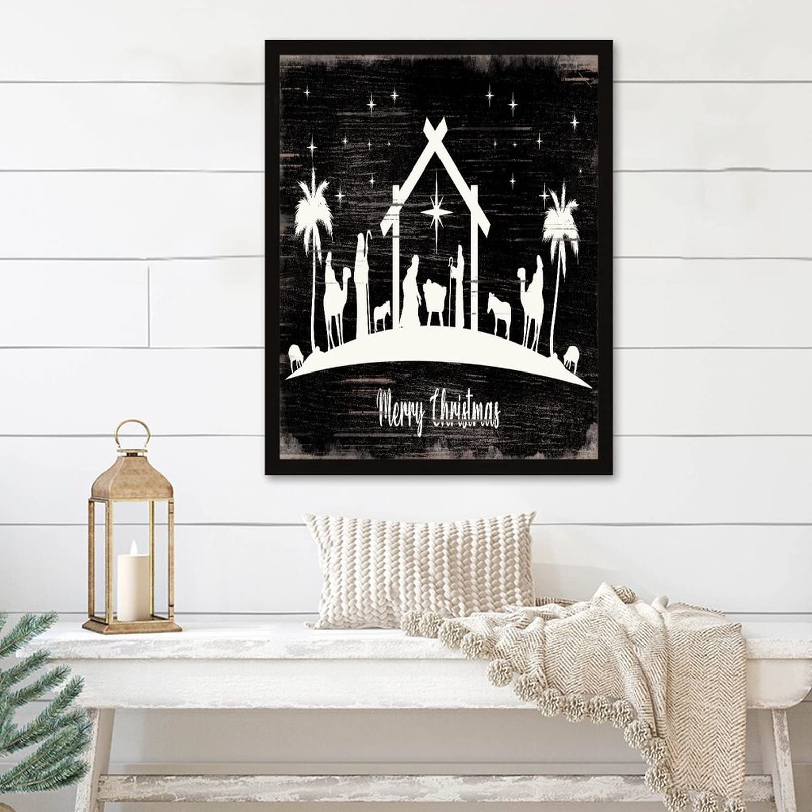 Let There Be Peace on Earth impression moderne encadrée 40x50 cm pour salon