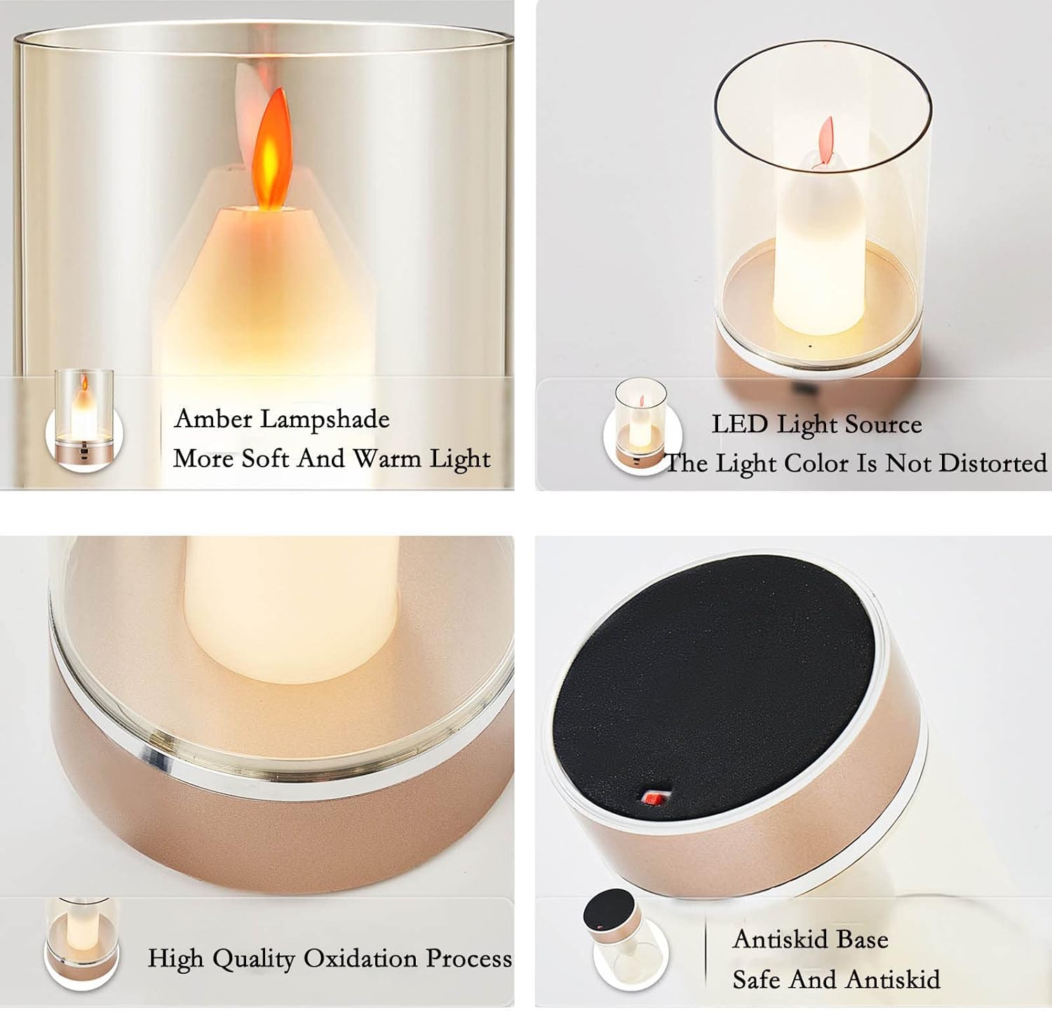 Eywamage - Velas De Columna, Delgadas, Sin Llama, En