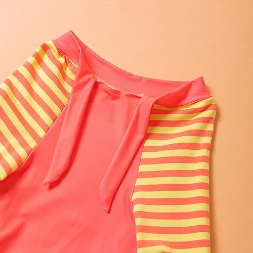 Miniatura 6 de LovinPet - Pijama y camiseta de 100% algodón para perros grandes, diseño a rayas, de 4 patas, protección que cubre todo el cuerpo