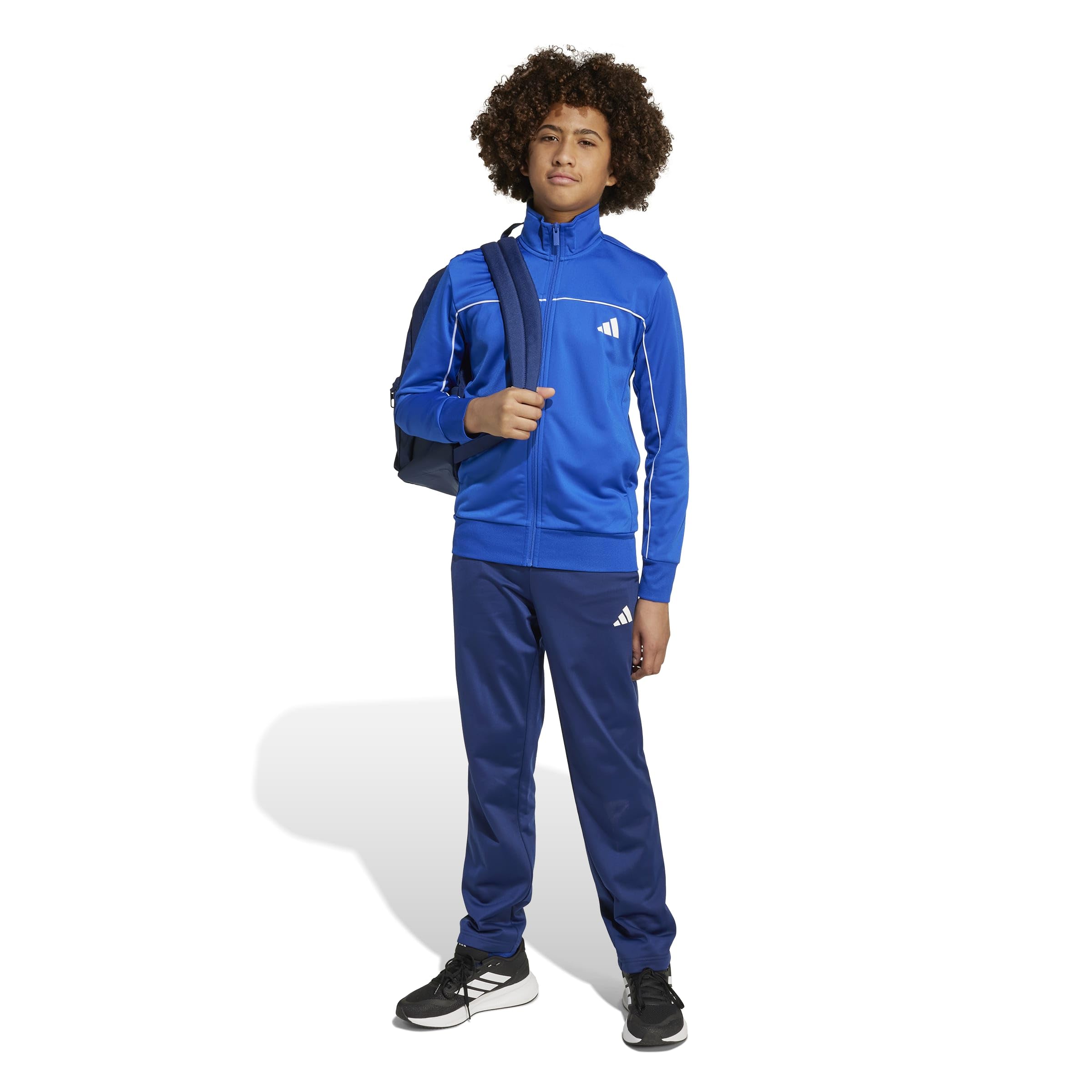 adidas Uniseks - dzieci Junior Tricot Colourpop Track Suit, team royal blue/white, 11-12 Years
