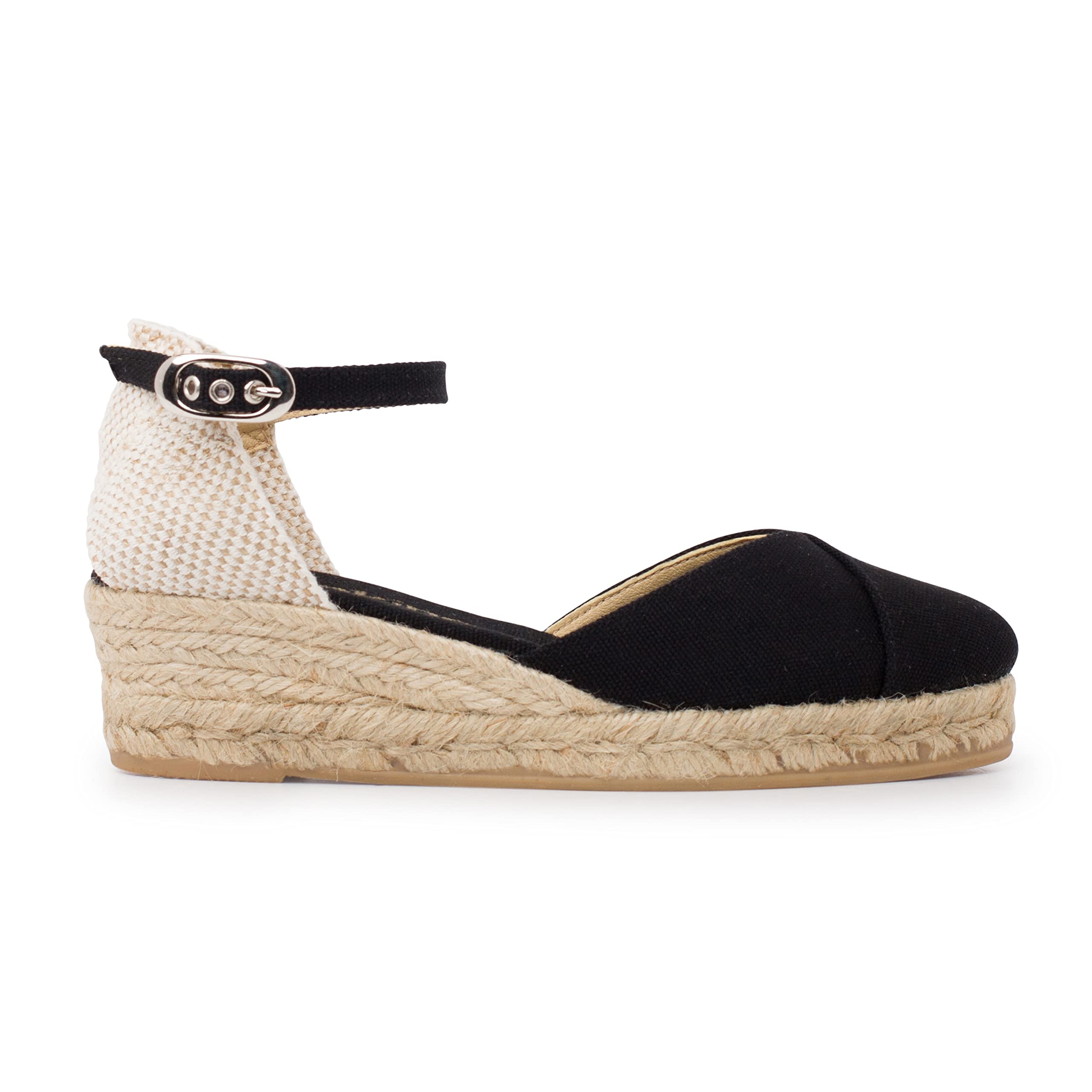 Biankina Girona Authentic Spanish Espadrille Wedge Sandals for Women - Sustainable, Eco Friendly, Ve