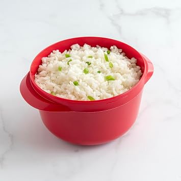 Nordic Ware Microwave Multi-Boiler, 5.5 Cup, Red