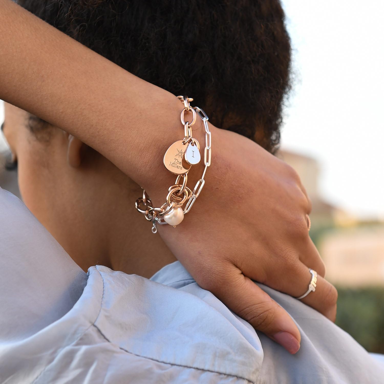 OAK & LUNA - Choose Your Style Women's Chain Bracelet - Sterling Silver, 18K Plated or 14K Solid Gold - Bobble, Paperclip, Dot, Rope, Bold Curb, Mirror, Cuff - Custom Length - Image 4