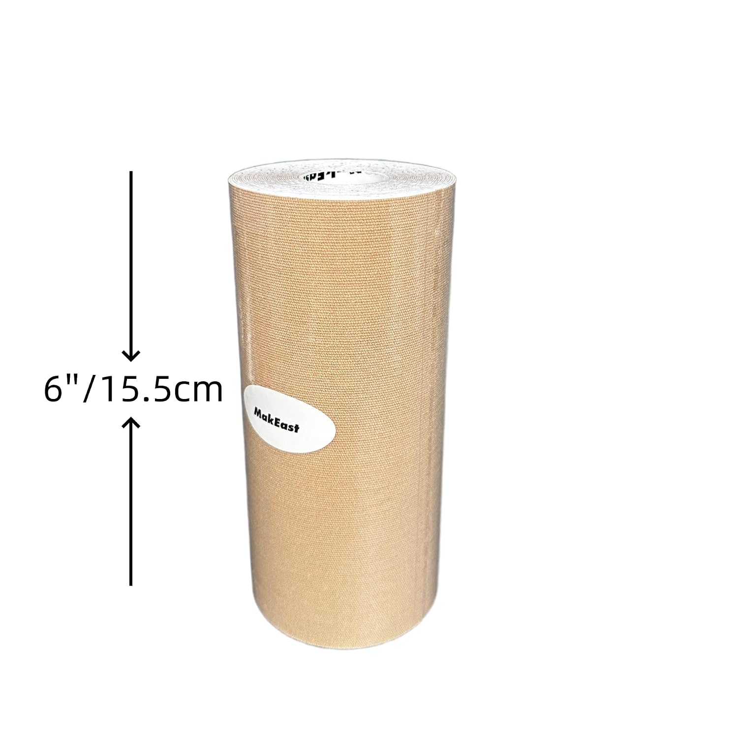 6 Inch Trans Tape for Transitioning Extra Wide Chest Binding Tape Latex Free FTM Chest Binder with Nipple Covers Ultra Sticky Waterproof & Flexible 6 in X 16.5 ft (Beige)