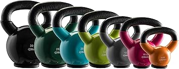 Kettlebell Sets Professional Grade - Strength Training Kettlebells for Home Workout - Cast Iron Kettle Bell Weight Sets for Men & Women with Special Protective Bottom