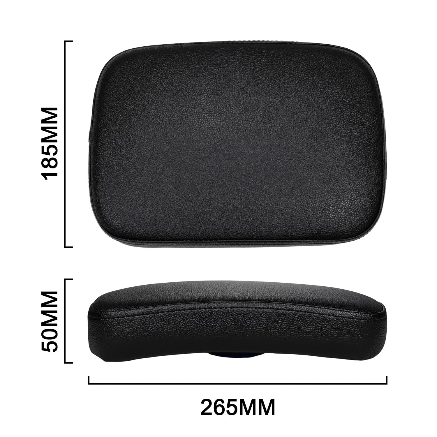 Cuscino Ventosa Moto,Cuscino Sella Moto Passeggero Custom 8 Ventosa Solo Posteriore Sedile Passeggero Sellino per Chopper Cruiser XL883 XL1200 X48 X72 Nero