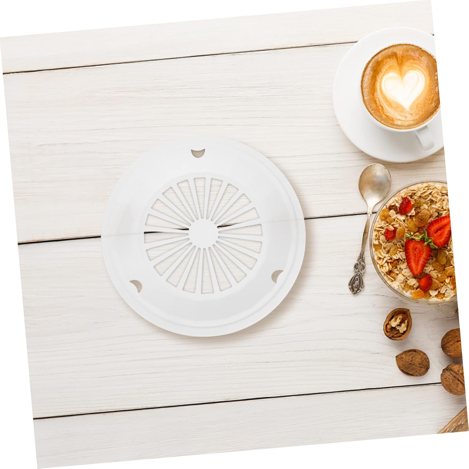 SHOWERORO 10Pcs Reusable Bbq Paper Plate Holder Plastic Dinner Plates for Outdoor Events for Parties Picnics and Gatherings Lightweight Barbecue Tray