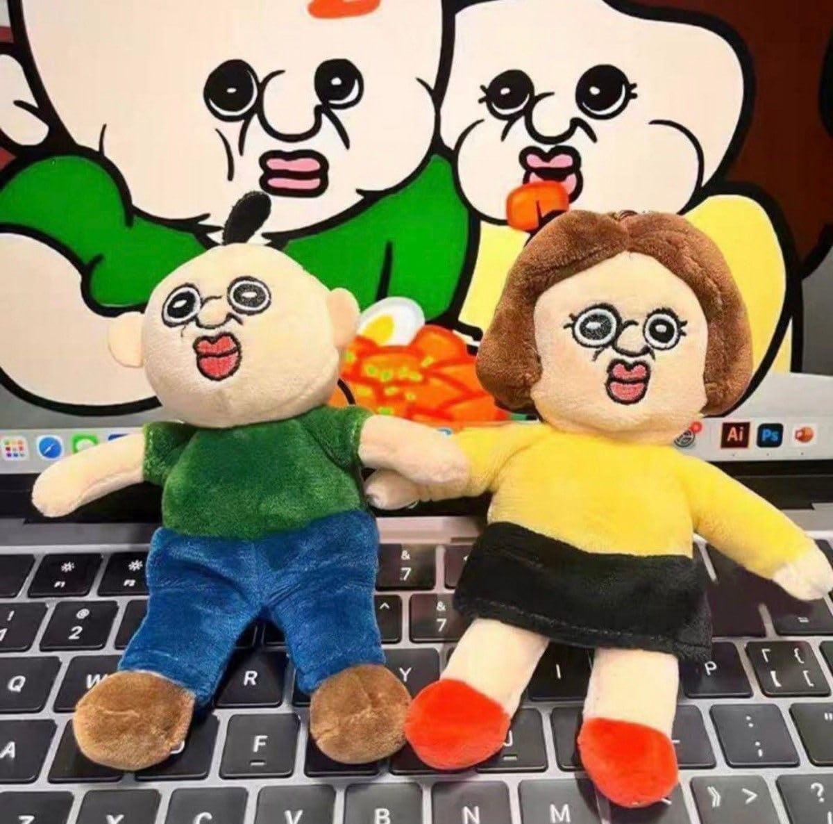 パンパンくんの日常（パンパンイとオクジ） ぬいぐるみ セット Amazon.co.jp: パンパンイ キャラクターグッズ 3点セット パンパンくん