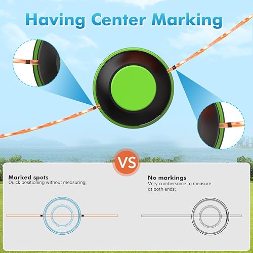 Miniatura 5 de Paquete de 15 líneas de repuesto AL2420P para recortadoras trenzadas compatibles con todos los recortadores de cuerda EGO de 56 voltios de 15