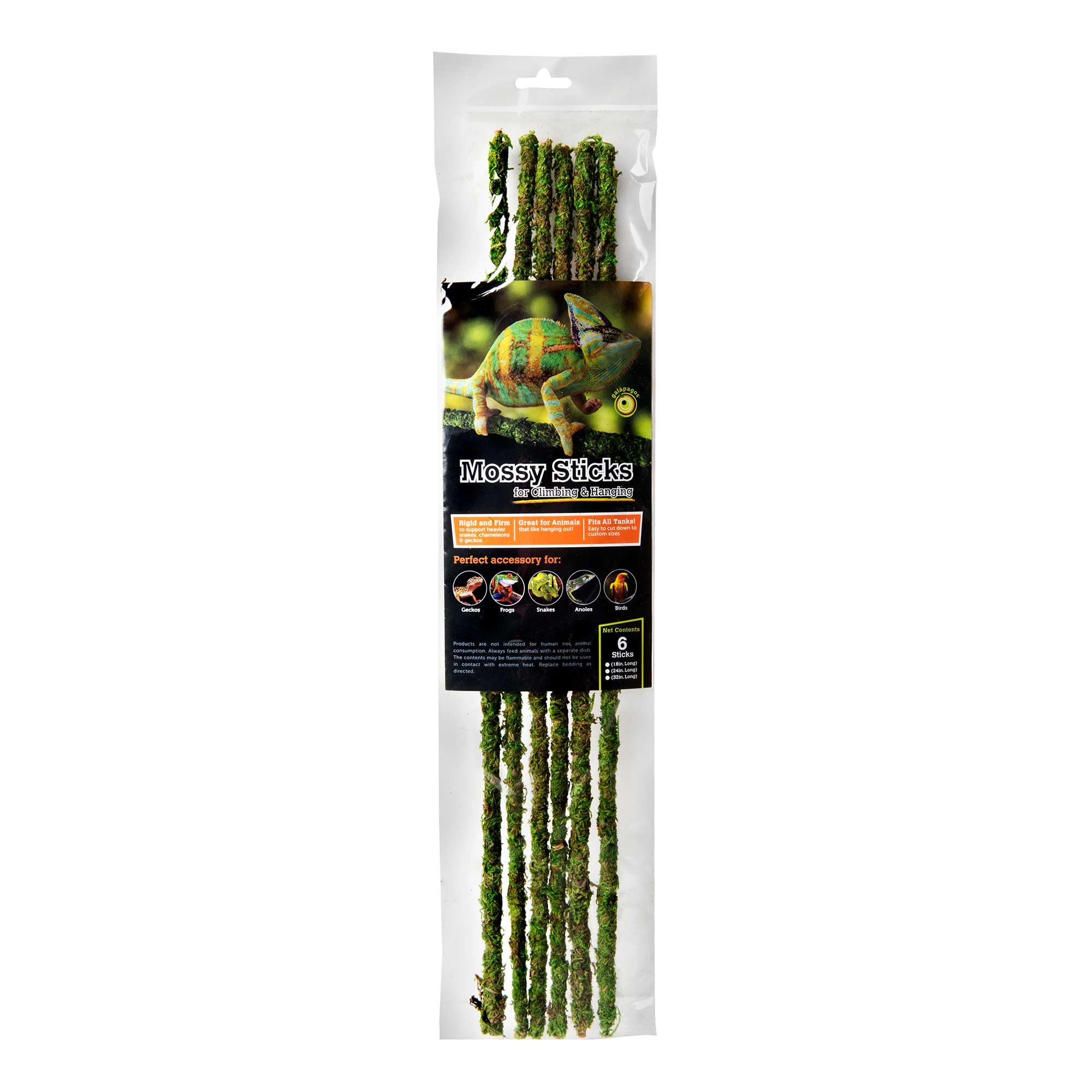Bâtonnets de terrarium Mossy Galápagos 05321 avec mousse naturelle absorbante de 61 cm