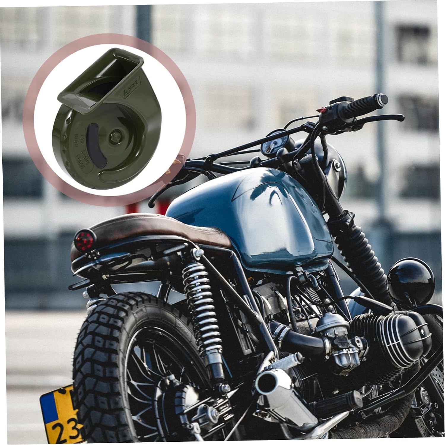 Motorcycle Waterproof 12v Loud Snail Horn for Atv Scooter Electric Scooter Loud Speaker Replacement Part for Motorbike Safety Warning