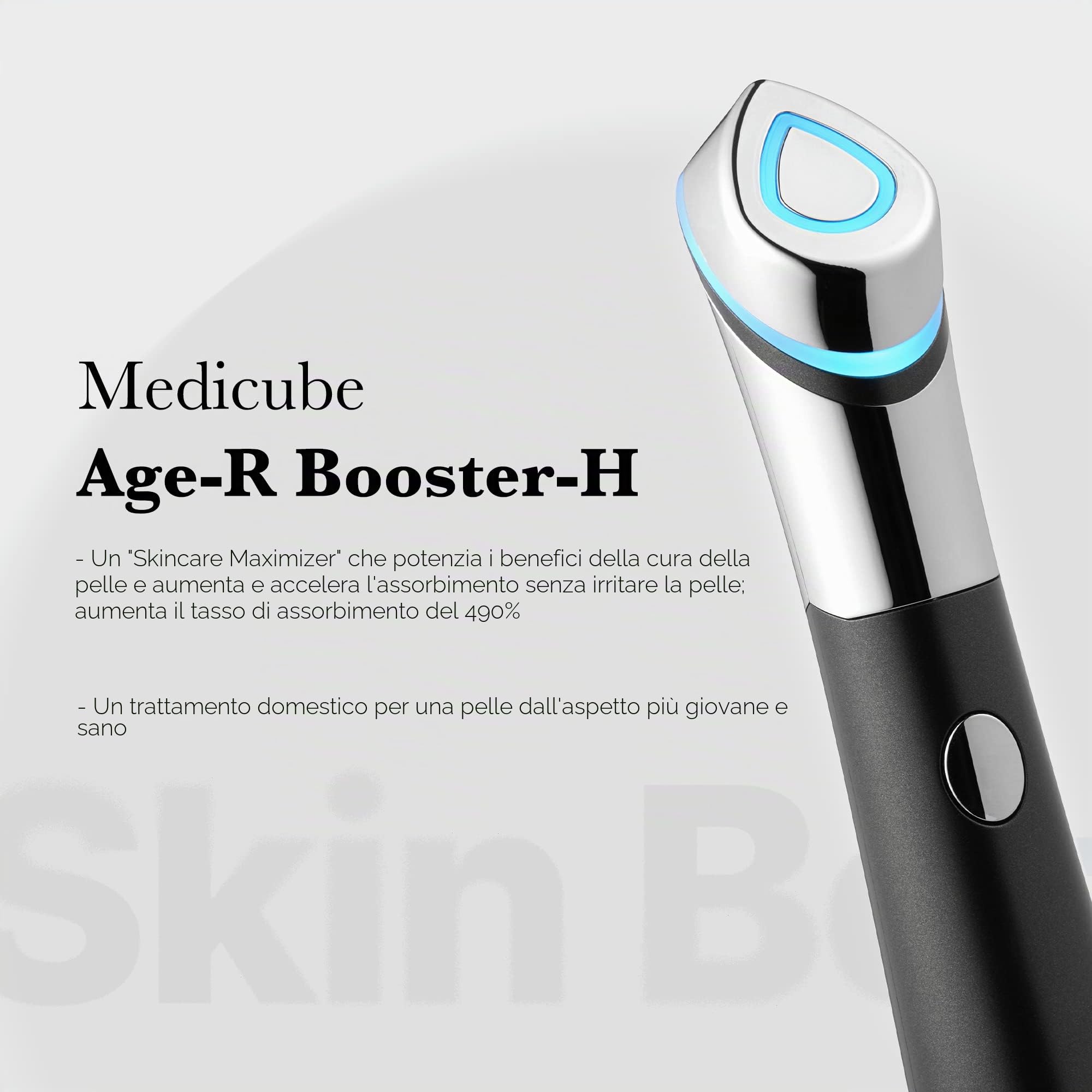 Medicube Age-R Booster H - Dispositivo coreano No.1 per la cura della pelle, booster luminosità facciale senza aghi