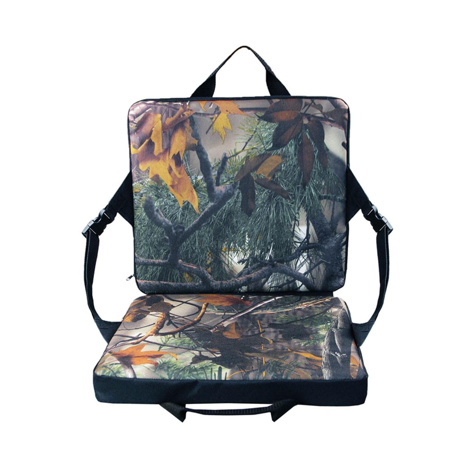 Stadium Seat Cushion - Outdoor Portable Camping Cushion | Folding Chair Cushions | Camping Cushion With Backrest | Back Support Wide Padded | Folding Seat For Sports Events Outing Camping Travelling H