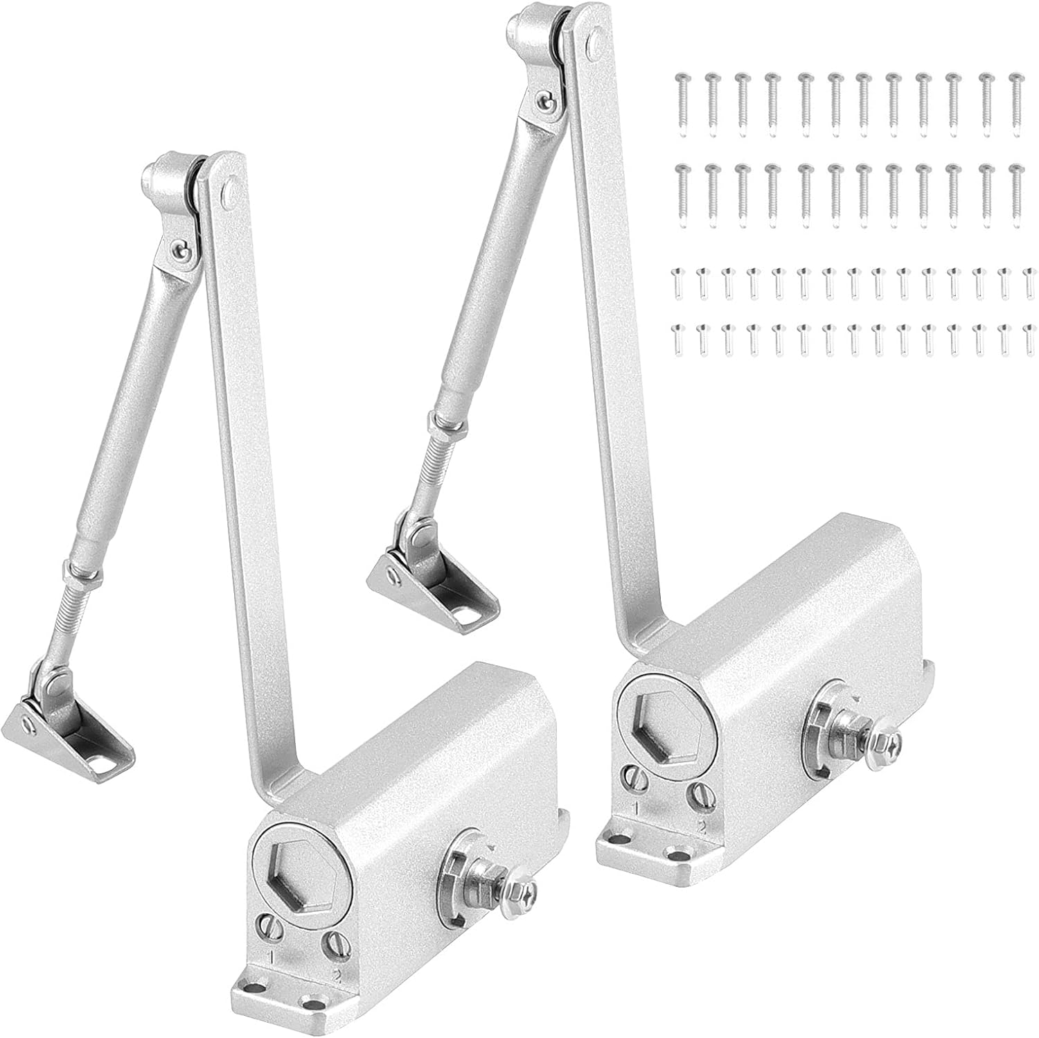 FUNSUEI 2 PCS Size 2 Automatic Door Closer, Hold Open Door Closer for