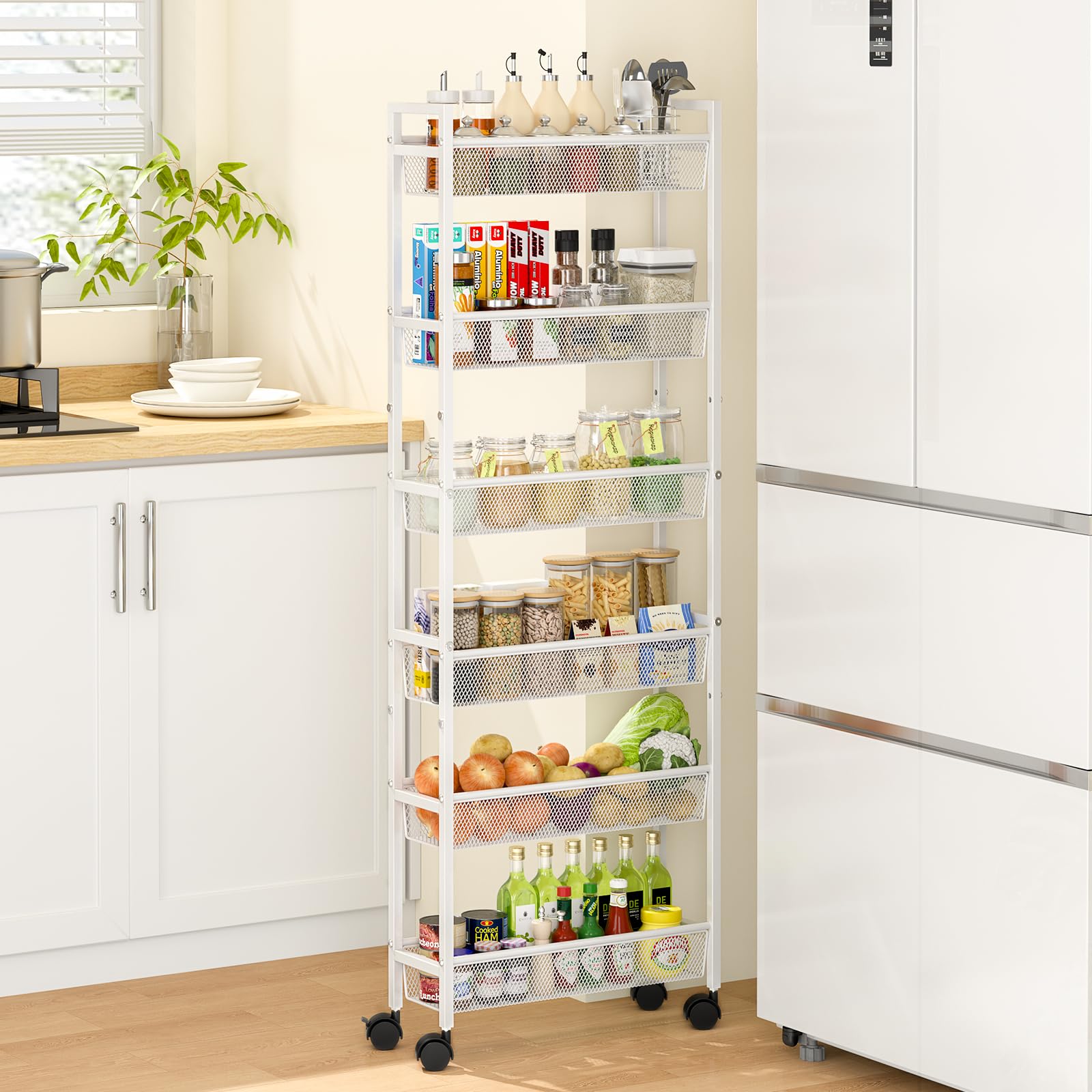 6 Tier Slim Storage Cart