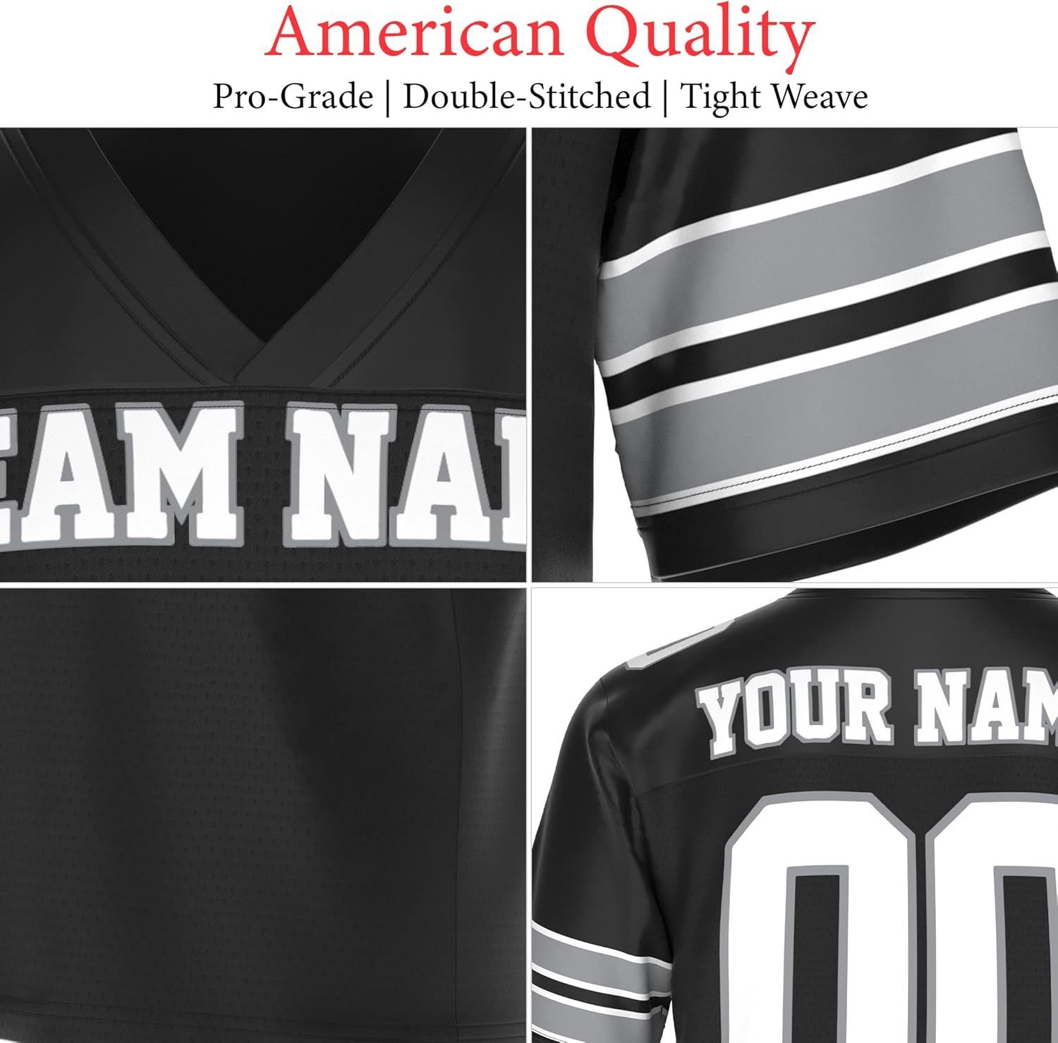 Personalized Football Jersey for Men and Women | Classic Replica | Personalized Name, Number, and Team Color