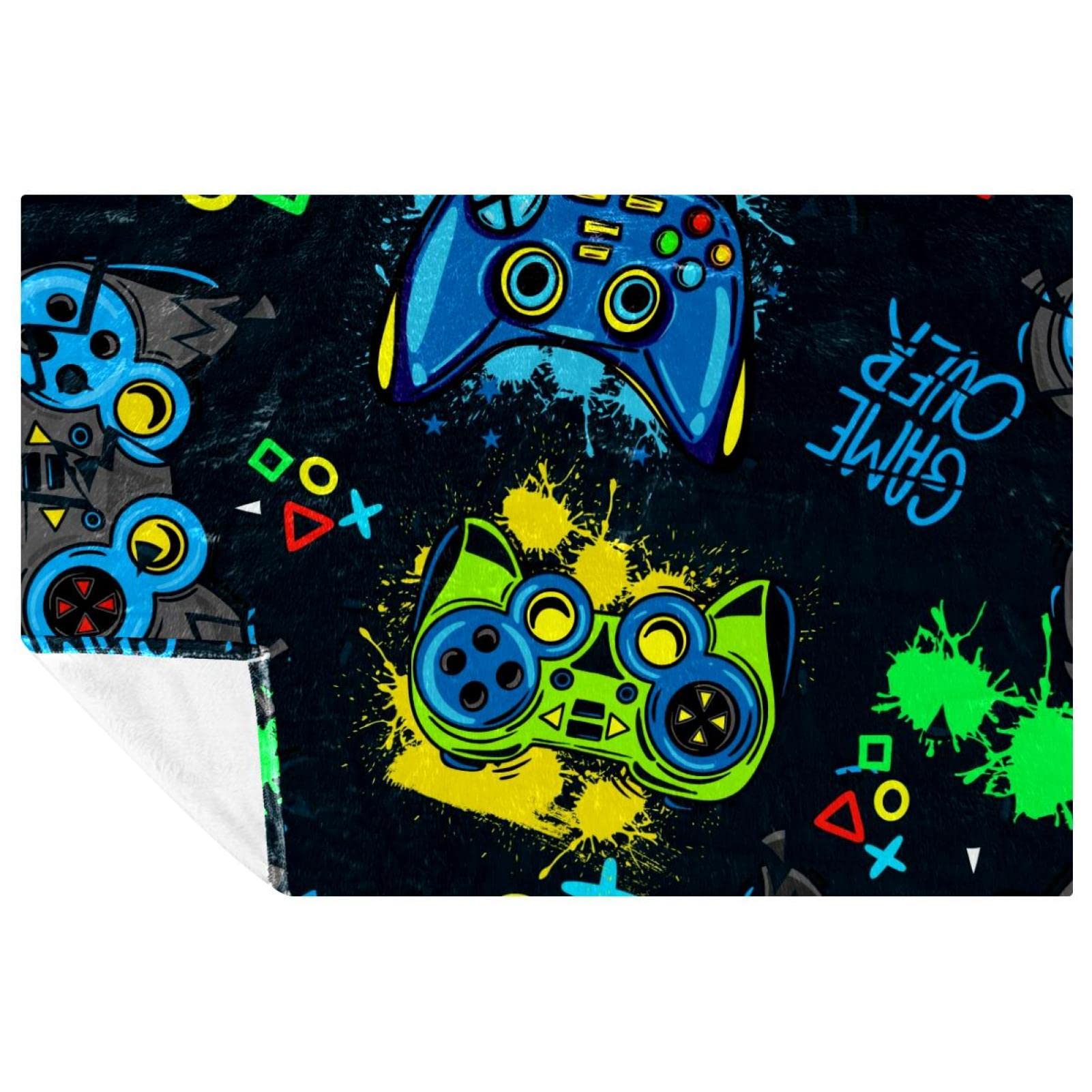 Joystick plaid canapé pour soirées fraîches couverture douillette