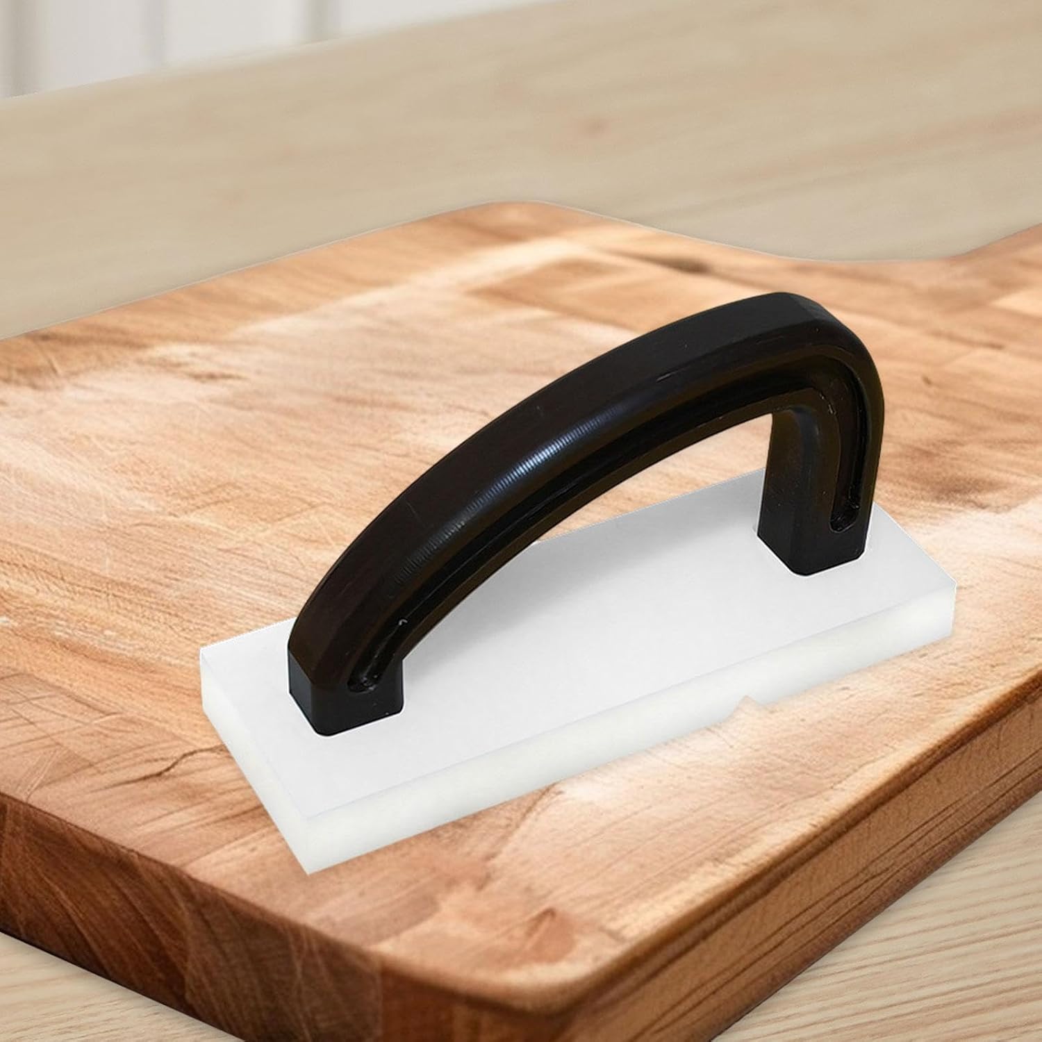 Cutting Board Refinisher Chopping Board Planer with Handle Professional Effective Cleaning Resurfacing Tool for Restaurant, Black