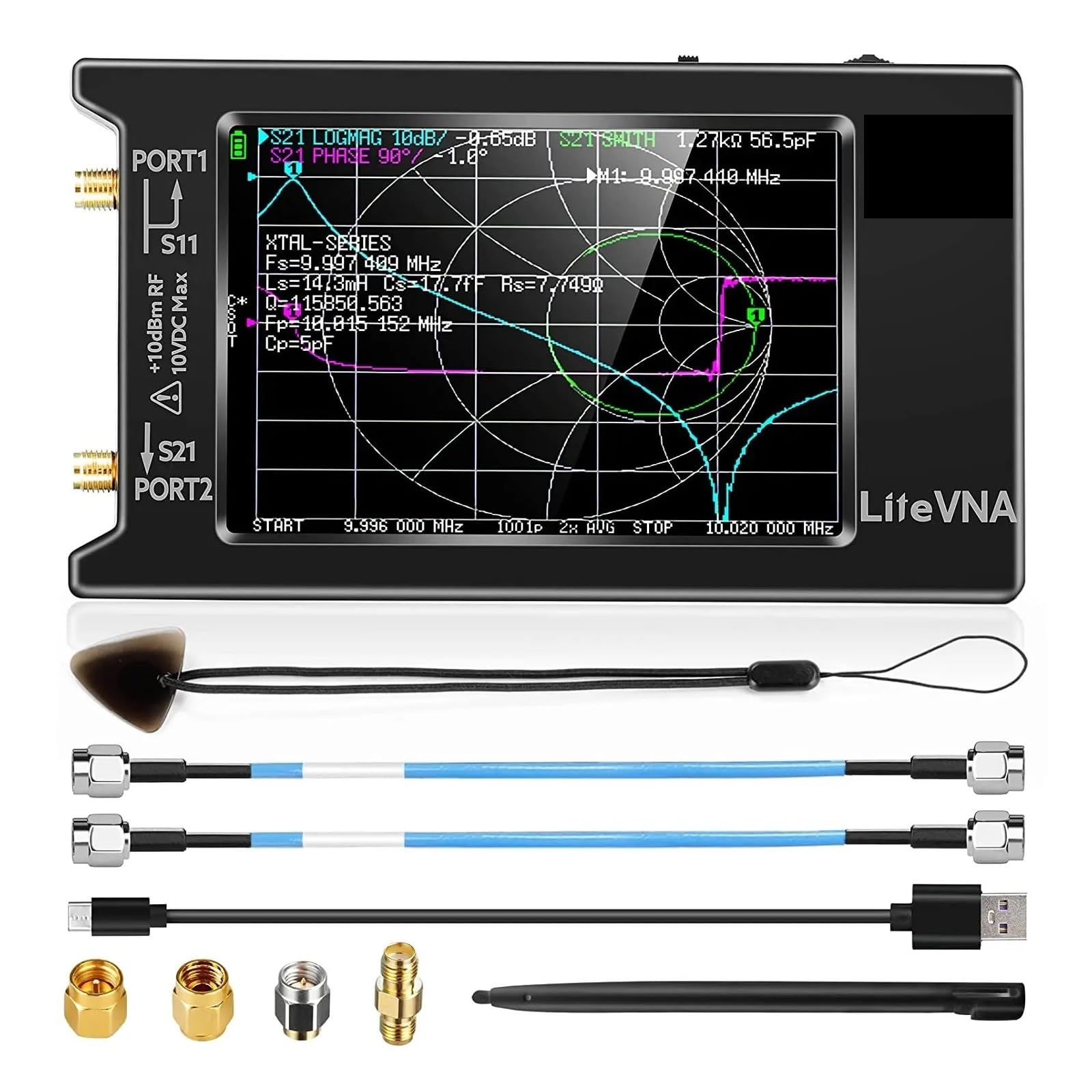 Analizator anten Przenośny wektorowy analizator sieci 50 kHz–6,3 GHz, anten RF, urządzenie VNA klasy inżynierskiej do testów laboratoryjnych i terenowych, do diagnostyki kabli sieciowych
