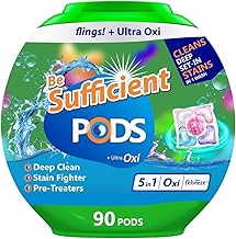5-in-1 Dissolvable Magic Laundry Pods for 30 Washes | Tough Stain Fighter for Top & Front Load Machines | Floral Aroma | Eco-Friendly | 1 Pod = 1 Wash for 5-7kg Loads (pack of 90)