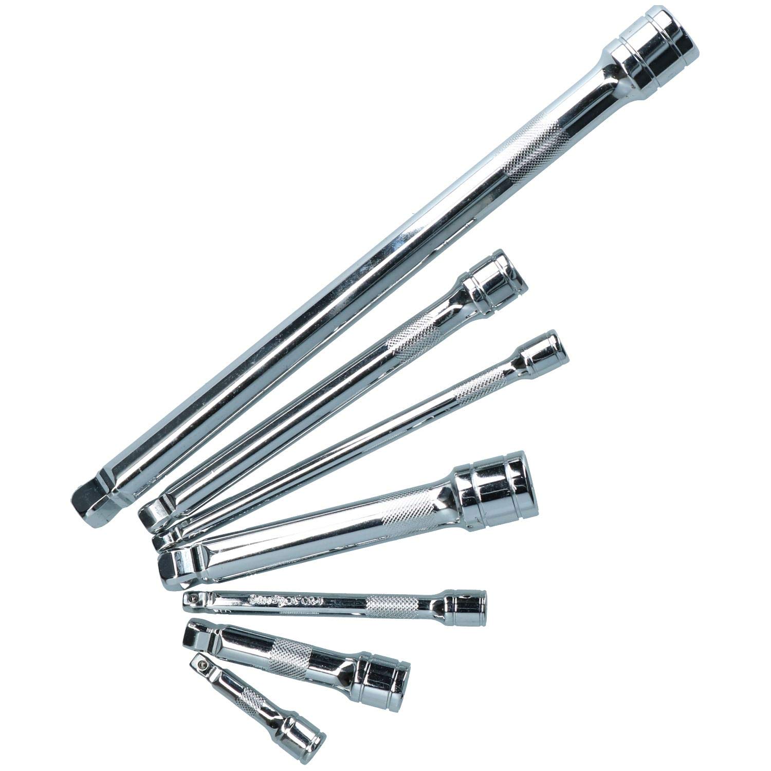 Barre d'extension de transmission avec embout carré triple dimension 7 pièces