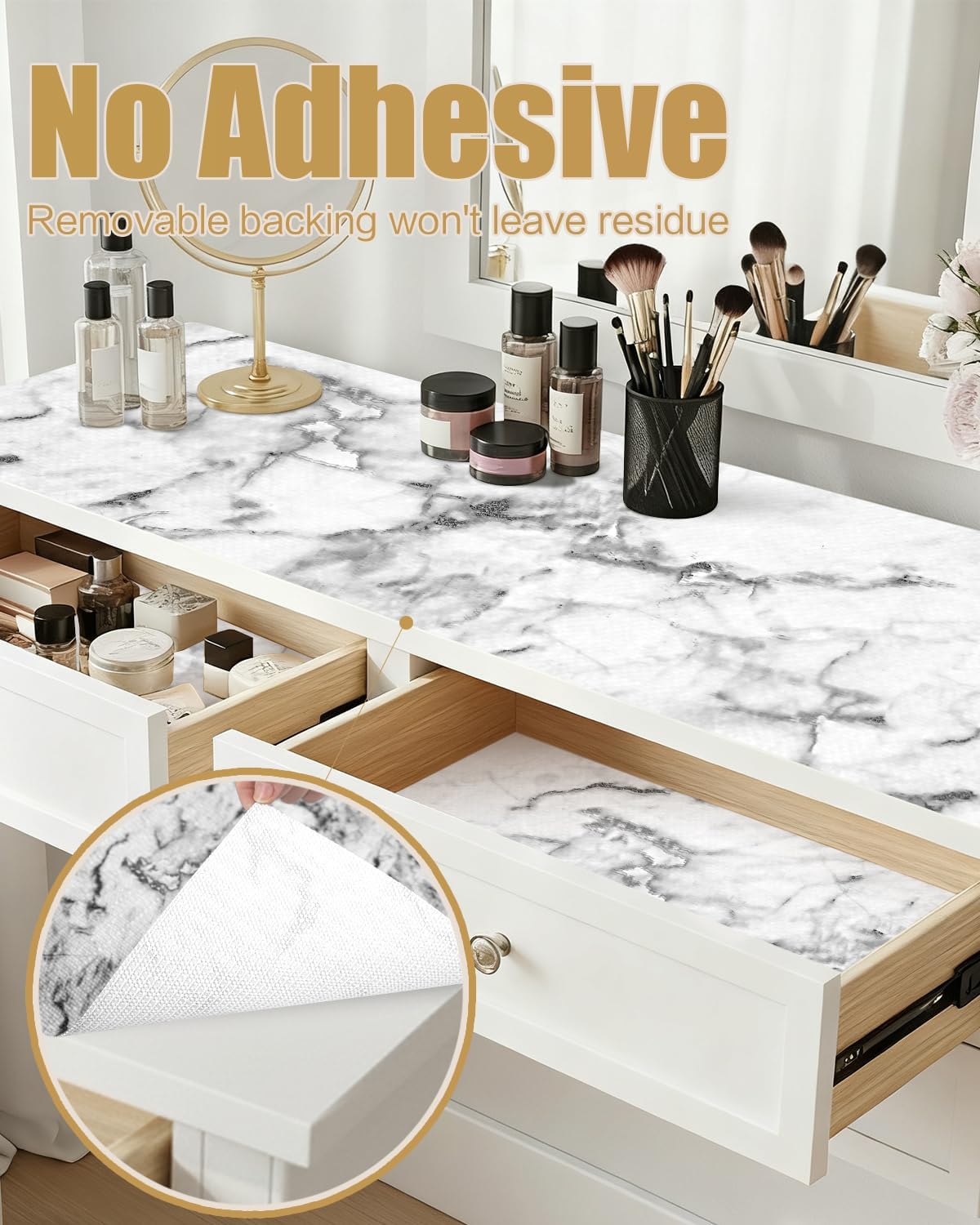 Drawer and Shelf Liners for Kitchen Cabinets Non-Adhesive image 3