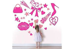 BABORUI Princess Wall Decals: Adorn Your Girl's Room with Enchanting Pink Decor