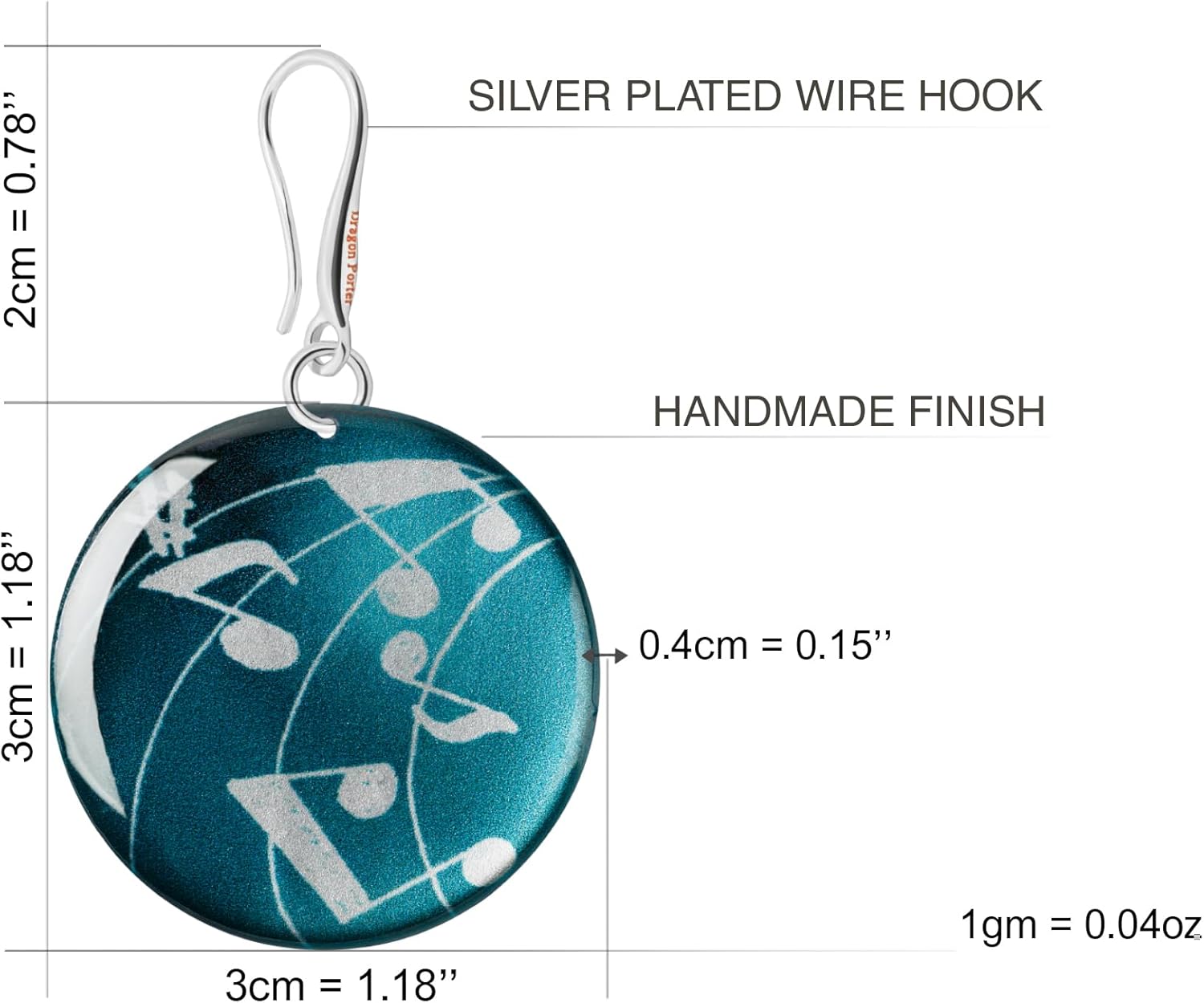 Music Notes Dangle Earrings for Women, Musical Statement Jewelry