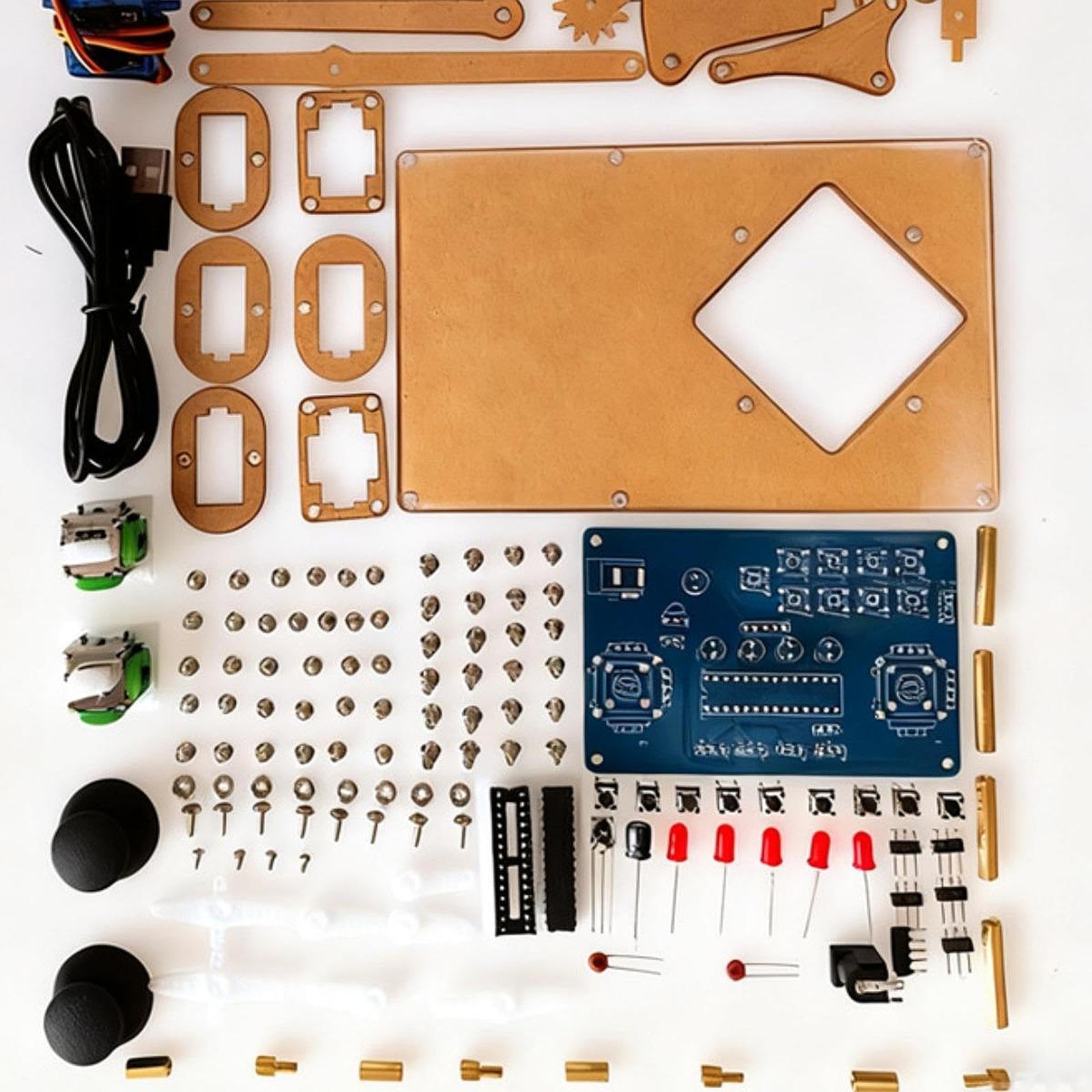 Kit di Braccio Robotico Portatile, per Progetti di Elettronica Didattici E Creativi. Design Leggero. Kit di Assemblaggio del Braccio Meccanic