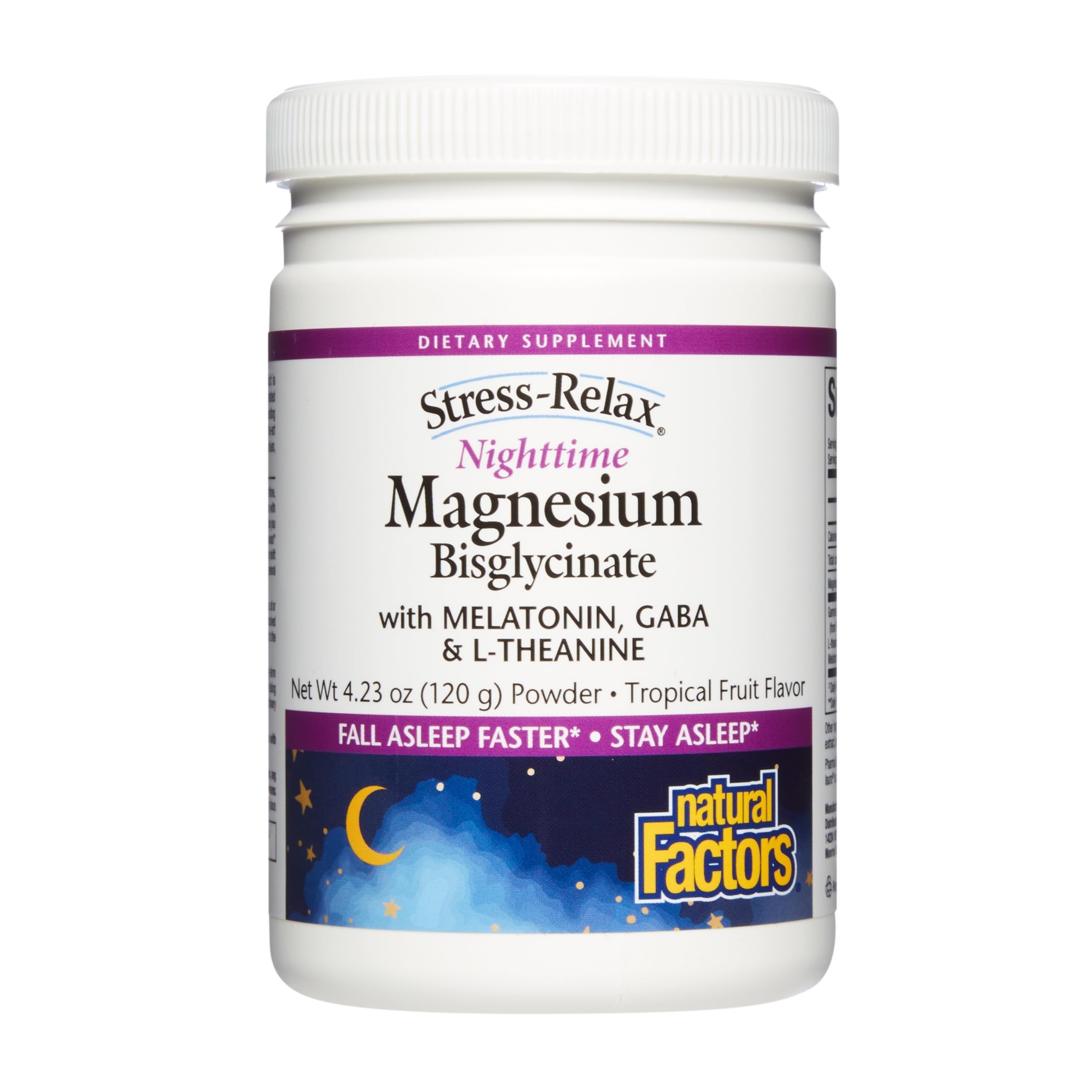 [BRSRMCQPAEDRMDL7] Natural Factors Magnesium Glycinate Powder for Sleep Support*, 4.23 oz