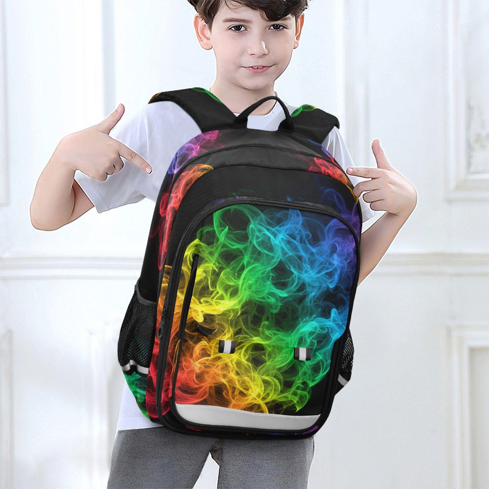 Mnsruu Zaino per computer portatile da 15,6 pollici, bellissimo zaino colorato per ragazze adolescenti, zaino leggero da viaggio per lavoro universitario, 45 x 33 x 17 cm