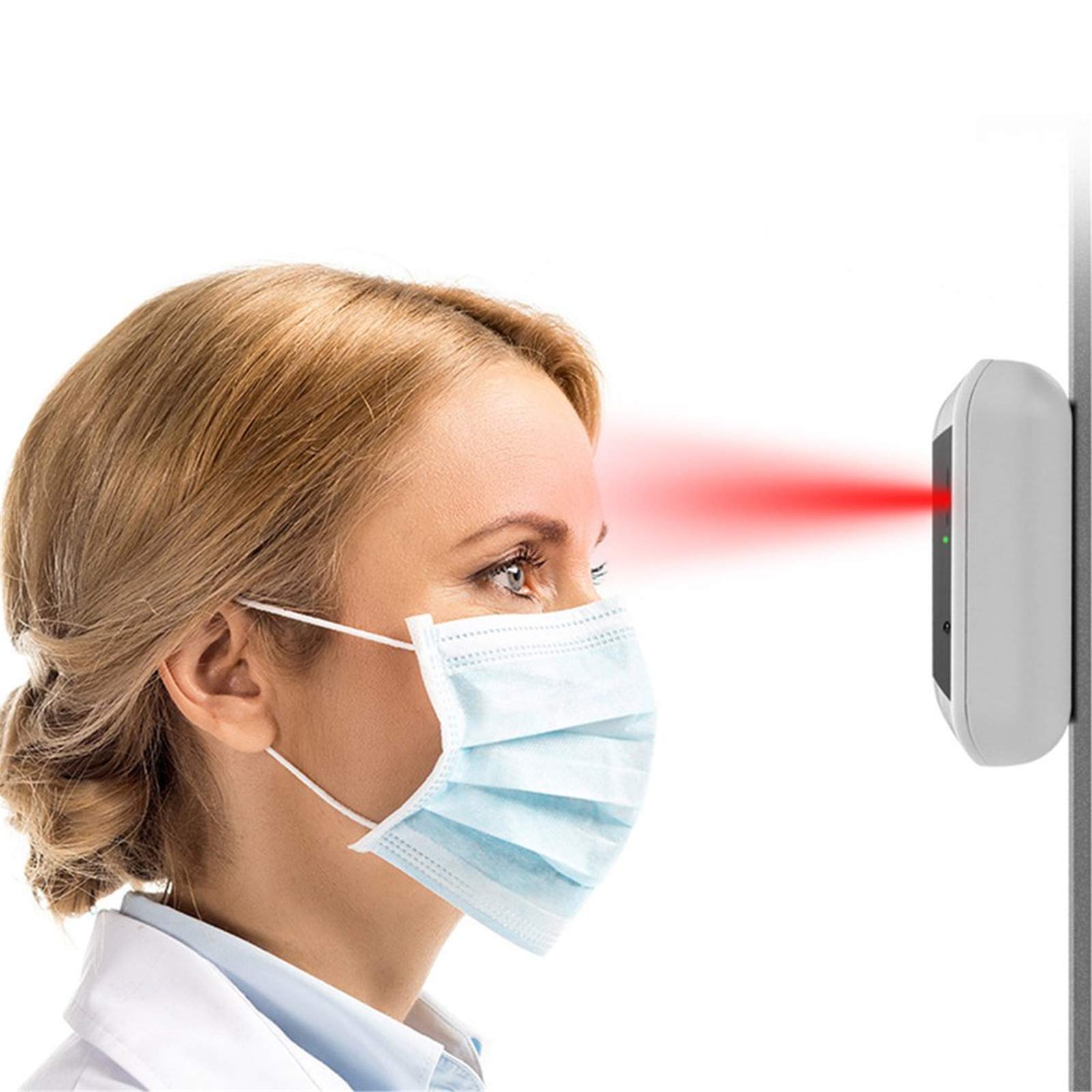 ZYC Medición de Temperatura infrarroja sin Contacto Medidor de Temperatura infrarrojo Corporal Bluetooth montado en la Pared Temperatura de la Oficina en el hogar