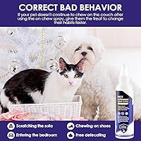 Vista 8 de Spray antimasticable para perros y gatos, 5.9 fl oz, espray de manzana amarga para que los perros dejen de masticar, spray disuasorio eficaz