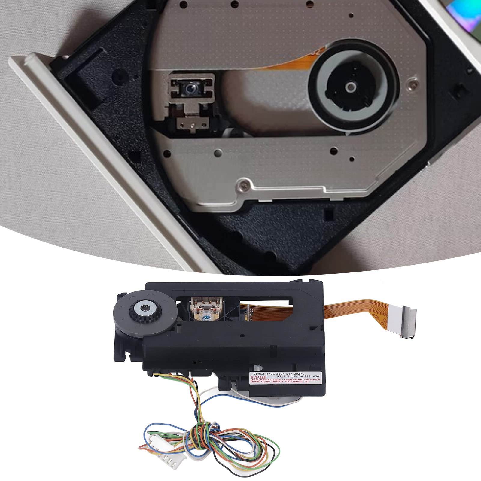 Gruppo Lenti con Testina Ottica per Compact Disc Modalità di Funzionamento Continuo Affidabile per Sistemi Audio Domestici Materiale ABS 1 unità