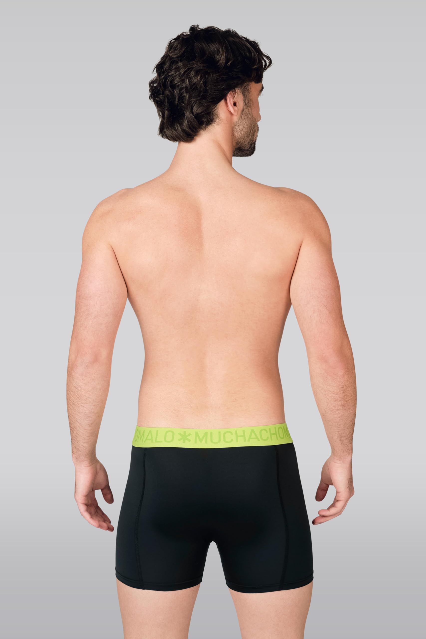 Muchachomalo Hombre Bóxer 6-Pack, Liso, Microfibra, Cinturilla Elástica