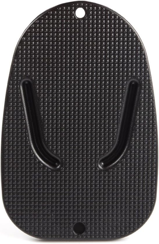 KiWAV Motorcycle Kickstand Pad Plate Support Accessory - Black - Soft Ground, Grass, Hot Pavement, Outdoor Parking, Anti Sinking
