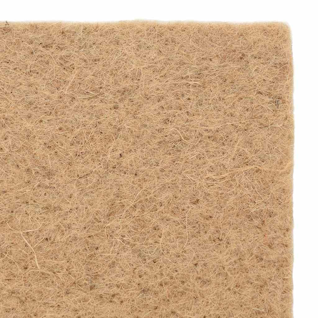 Esterilla para roedores de cáñamo, 1 x 25 m, 5 mm de grosor, se puede cortar y retiene la humedad para suelo de jaula, cama higiénica para conejos, cobayas, hámsters, caja de transporte
