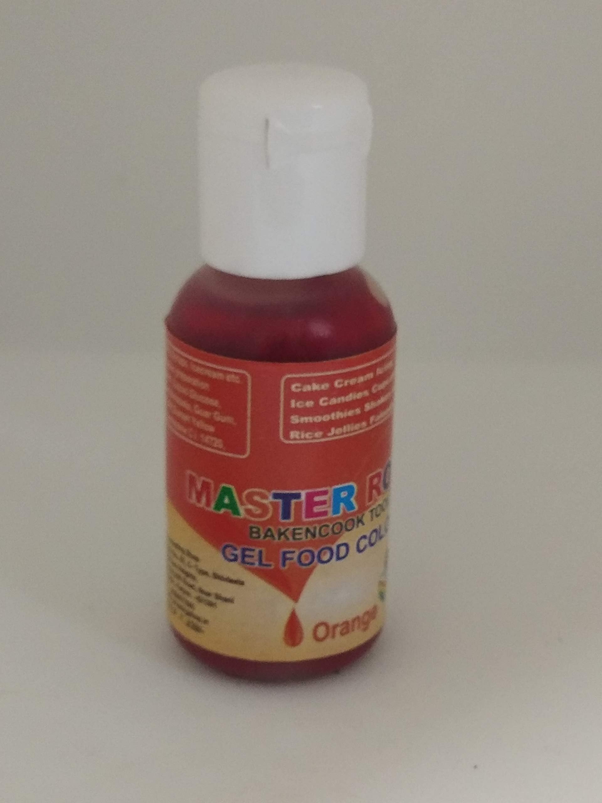 Master Royal backncook Gel Food Color Food Edible Colours for Icing Fondant Paste and Foods(Orange)