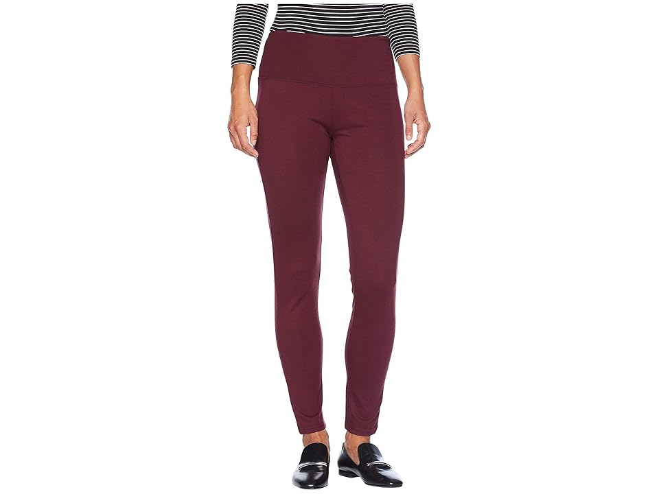 

ALEXANDER JORDAN Ponte Tummy Control Leggings (Wine) Women's Casual Pants