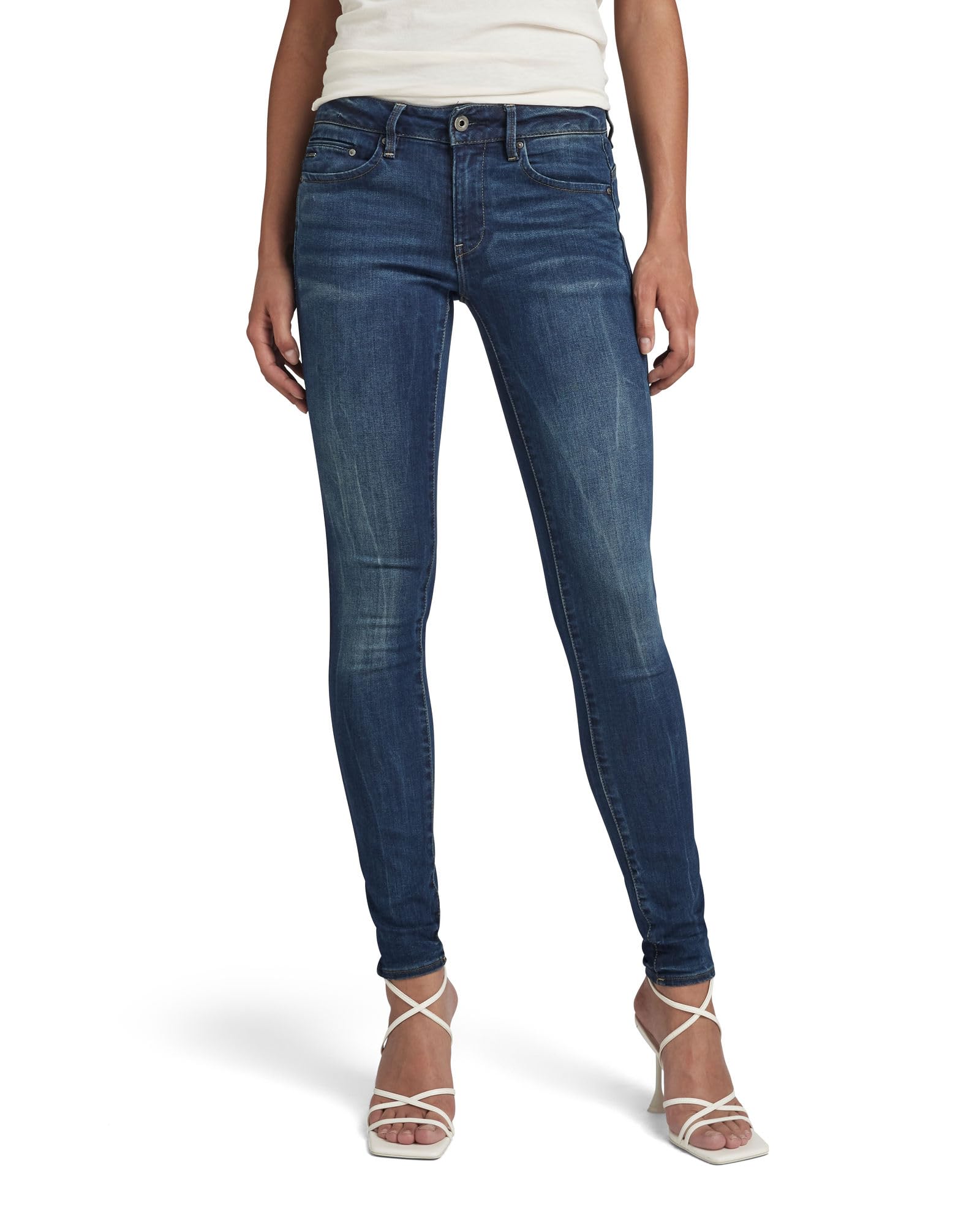 G-Star Midge Zip Mid-Waist Skinny Jeans D05281-6553-89