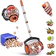 Acorn Picker Upper Roller for Walnuts - Nut Gatherer with 1.8-Gallon Capacity, No-Bend Emptying Design,Suitable for 1.2"-3.6" Walnuts,Chestnuts, Fallen Apples & Tennis Balls