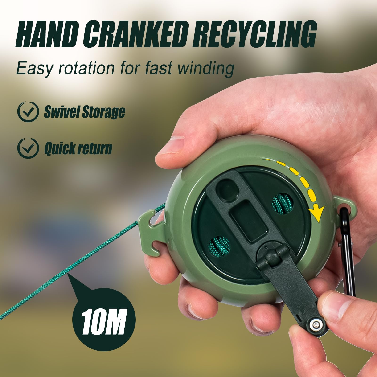 Yuqutum 2Pcs Retractable Bow and Gear Hoist, 33FT Treestand Gear Hoist, Quick and Easy Bow Hunting Gear Accessories for Hunter, 4MM Thickened Rope