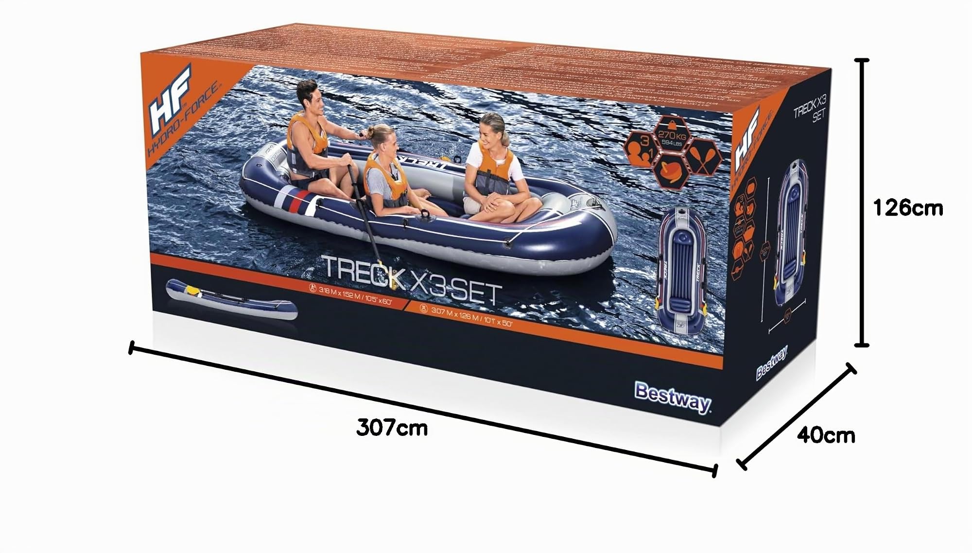 Bestway Barco Inflable Hydro-Force Treck