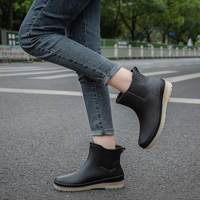 Rain Boots Women Short Ankle Boots Waterproof Rain Shoes Outdoor Garden Shoes