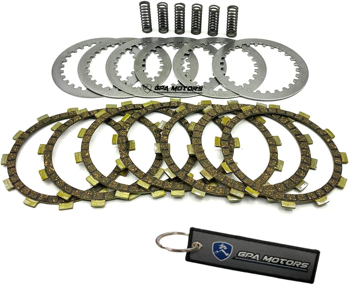 Clutch Plates Springs Heavy Duty Kit Fits Yamaha Big Bear, Warrior, Kodiak, Virago, Raptor, V-Star (250, 350, 400, 660)