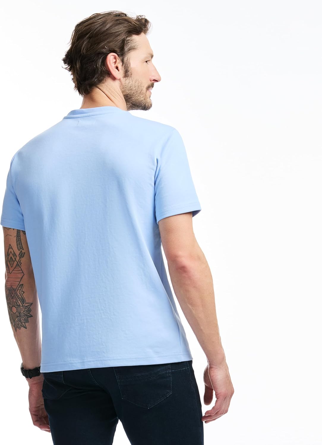 SAKS Fifth Avenue Men's Short Sleeve Classic Luxe Jersey V-Neck T-Shirt - Image 3